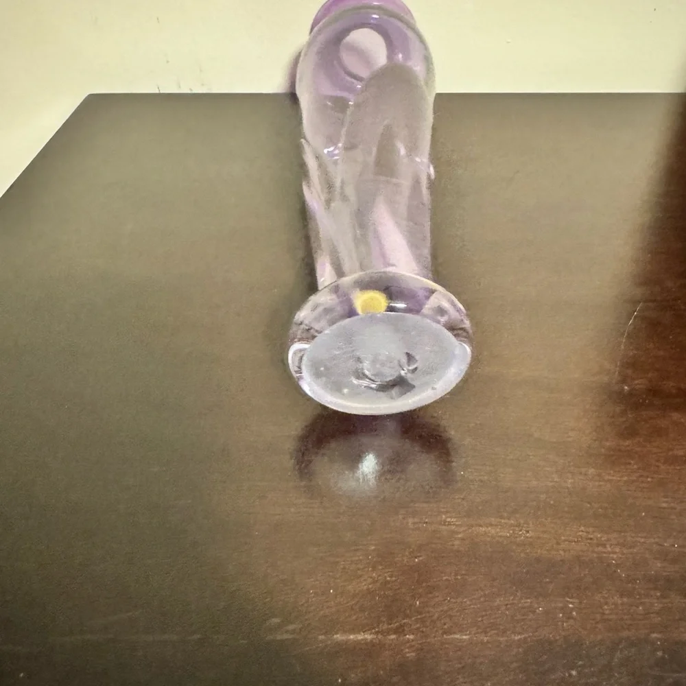 Purple Art Glass Vase - Picture 6 of 6